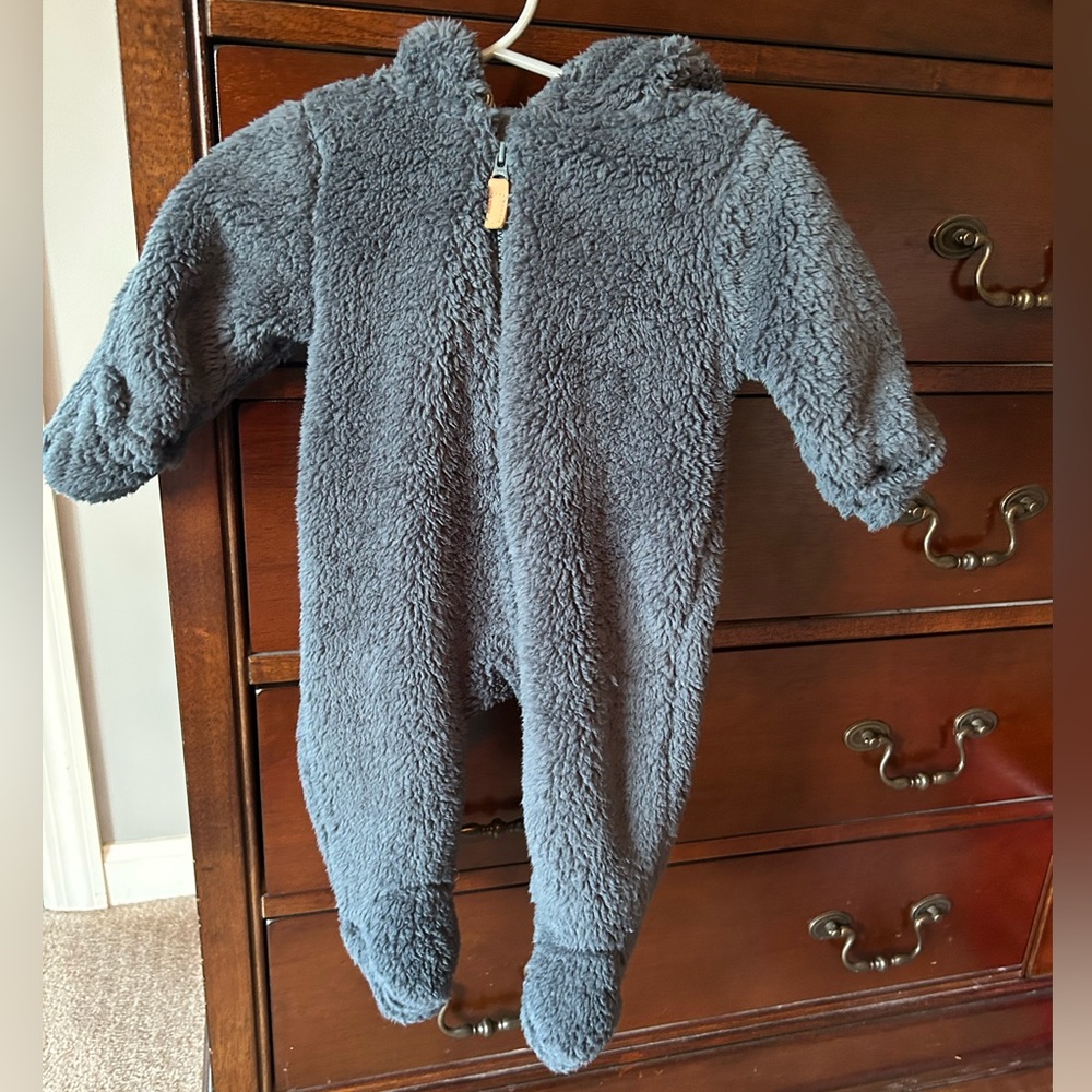 Carter’s 3 month fleece winter footie outfit